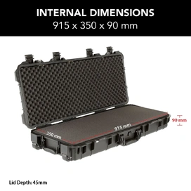 HD Series Rifle Hard Gun Case M - Black