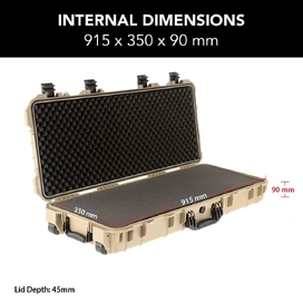 HD Series Rifle Hard Gun Case M - Desert Tan