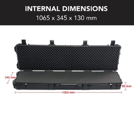 HD Series Rifle Hard Gun Case L - Black