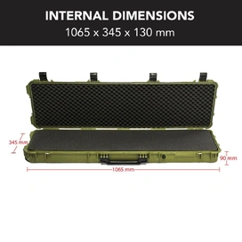 HD Series Rifle Hard Gun Case L - Olive Drab