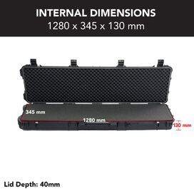 HD Series Rifle Hard Gun Case XL - Black