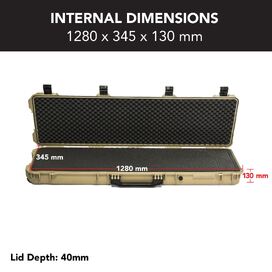 HD Series Rifle Hard Gun Case XL - Desert Tan