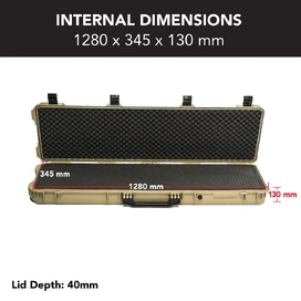 HD Series Rifle Hard Gun Case XL - Desert Tan