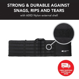 Olive Drab Rifle Hard Gun Case + Shooting Range Mat Bundle (No Foam)