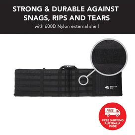 Olive Drab Rifle Hard Gun Case + Shooting Range Mat Bundle (No Foam)