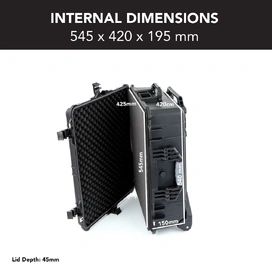 Trolley Hard Case for Drones, Cameras & Sensitive Equipments - Black