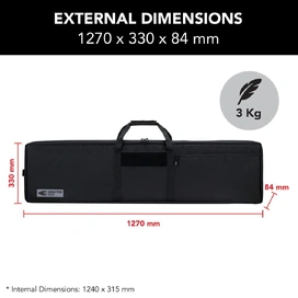 50" Double Rifle Bag - Black
