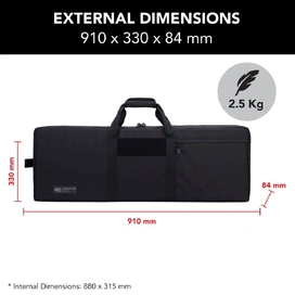 36" Double Rifle Bag - Black