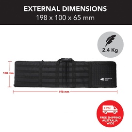 Black Rifle Hard Gun Case + Shooting Range Mat Bundle (No Foam)