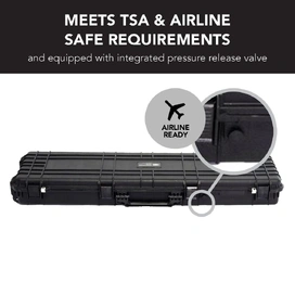 HD Series Rifle Hard Gun Case L - Black