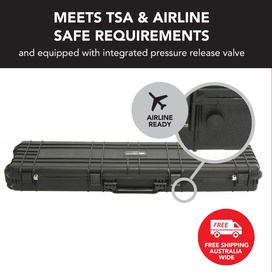 Black Rifle Hard Gun Case + Shooting Range Mat Bundle (No Foam)