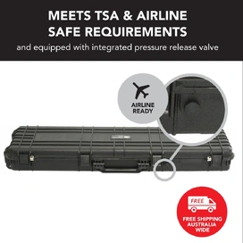 Black Rifle Hard Gun Case + Shooting Range Mat Bundle (No Foam)