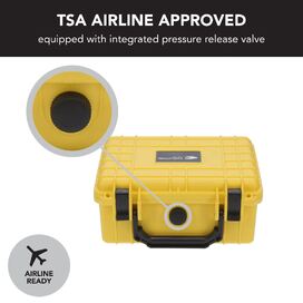 Hi Vis Yellow 3510 HD Series Utility Hard Case for Camera, Ammunition and Sensitive Equipment