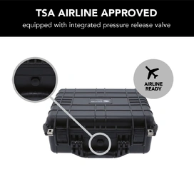 HD Series Utility Camera & Drone Hard Case 3540 With Padded Dividers - Black