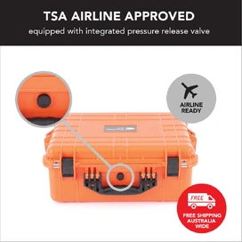 HD Series Utility Hard Case for Cameras & Drones - Hi Vis Orange