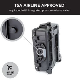 Trolley Hard Case for Drones, Cameras & Sensitive Equipments - Black