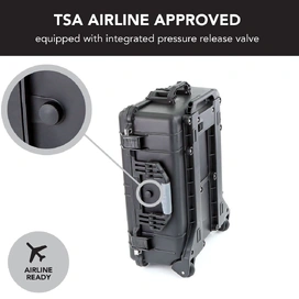 Trolley Hard Case for Drones, Cameras & Sensitive Equipments - Black