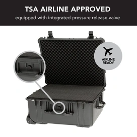 HD Series Trolley Camera & Drone Hard Case - Black