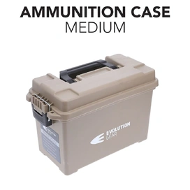 1 x Medium & 1 x Small Ammunition Case Weatherproof Ammo Box Desert Tan