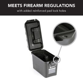 Large Ammunition Case Weatherproof Ammo Box / Dry Box in Black
