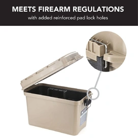 Large Ammunition Case Weatherproof Ammo Box / Dry Box in Desert Tan