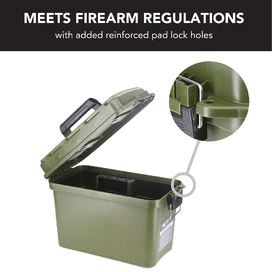 Large Ammunition Case Weatherproof Ammo Box / Dry Box in Olive Drab