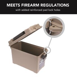 Medium Ammunition Case Weatherproof Ammo Box / Dry Box - Desert Tan