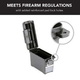 Small Ammunition Box Weatherproof Ammo Case / Dry Box - Black