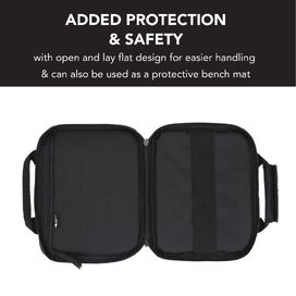 Handgun Pistol Bag Soft Case with 5 Magazine Slots - Black