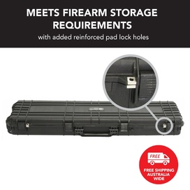 Black Rifle Hard Gun Case + Shooting Range Mat Bundle (No Foam)