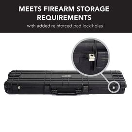 Black Rifle Hard Gun Case + Double Rifle Bag Bundle (No Foam)