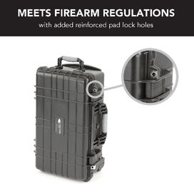 HD Series Trolley Camera & Drone Hard Case with Padded Dividers - Black