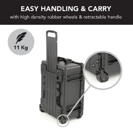 HD Series 5530 Trolley Camera & Drone Hard Case with Padded Dividers - Black