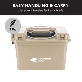 Large Ammunition Case Weatherproof Ammo Box / Dry Box in Desert Tan