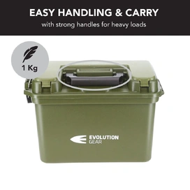 Large Ammunition Case Weatherproof Ammo Box / Dry Box in Olive Drab