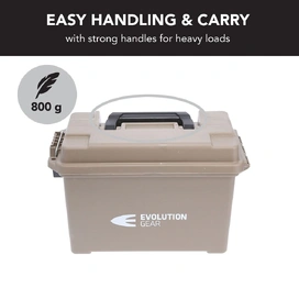 Medium Ammunition Case Weatherproof Ammo Box / Dry Box - Desert Tan