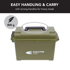 6 x Medium Ammunition Case Weatherproof Ammo Box / Dry Box in Olive Drab