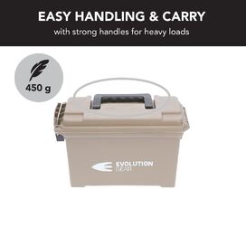 Small Ammunition Box Weatherproof Ammo Case / Dry Box - Desert Tan