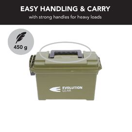 Small Ammunition Box Weatherproof Ammo Case / Dry Box - Olive Drab