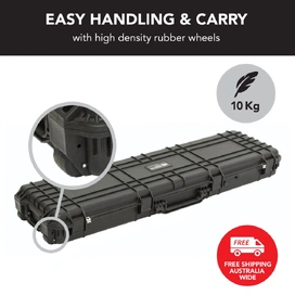 Black Rifle Hard Gun Case + Shooting Range Mat Bundle (No Foam)