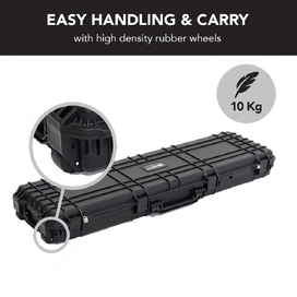 Black Rifle Hard Gun Case + Double Rifle Bag Bundle (No Foam)