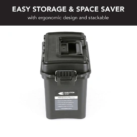 Large Ammunition Case Weatherproof Ammo Box / Dry Box in Black