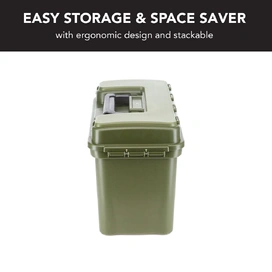 4 x Large Ammunition Case Weatherproof Ammo Box / Dry Box in Olive Drab