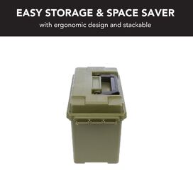 6 x Medium Ammunition Case Weatherproof Ammo Box / Dry Box in Olive Drab