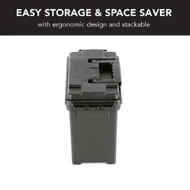 Small Ammunition Box Weatherproof Ammo Case / Dry Box - Black