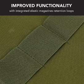 Handgun Pistol Bag Soft Case with 5 Magazine Slots - Olive Drab