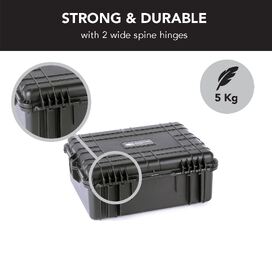 HD Series 3560 Utility Hard Case With Padded Dividers for Cameras & Drones - Black