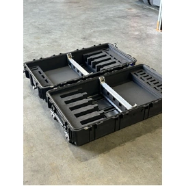 AR15 x10 Rifles Bulk Storage With Weapon Retention System in 7550 Hard Case