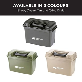 4 x Large Ammunition Case Weatherproof Ammo Box / Dry Box in Olive Drab