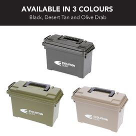 Small Ammunition Box Weatherproof Ammo Case / Dry Box - Desert Tan
